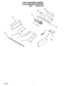 05 - Top Venting parts for Whirlpool Range RS696PXGB10 from AppliancePartsPros.com