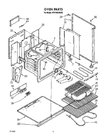 04 - Oven parts for Whirlpool Range RF4700XWW0 from AppliancePartsPros.com