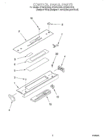 02 - Control Panel parts for Whirlpool Range GY395LXGB0 from AppliancePartsPros.com