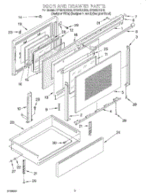 03 - Door And Drawer parts for Whirlpool Range GY395LXGB0 from AppliancePartsPros.com
