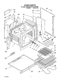 02 - Oven parts for Whirlpool Range RF4700XWW2 from AppliancePartsPros.com