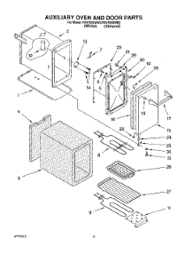 04 - Auxiliary Oven And Door parts for Whirlpool Range RF4700XWW2 from AppliancePartsPros.com