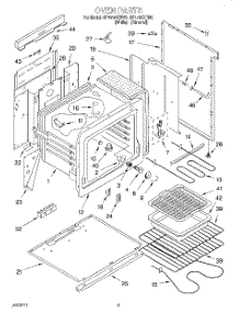 02 - Oven parts for Whirlpool Range RF4700XBN3 from AppliancePartsPros.com