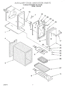04 - Auxiliary Oven And Door parts for Whirlpool Range RF4700XBN3 from AppliancePartsPros.com