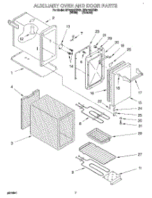 04 - Auxiliary Oven And Door parts for Whirlpool Range RF4700XBN2 from AppliancePartsPros.com