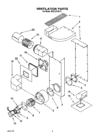03 - Ventilation, Literature parts for Whirlpool Range RS373PXWT0 from AppliancePartsPros.com