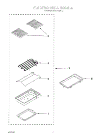 04 - Electric Grill Module parts for Whirlpool Range RS373PXWT2 from AppliancePartsPros.com