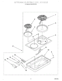 05 - Optional Electric Coil Module parts for Whirlpool Range RS373PXWT2 from AppliancePartsPros.com