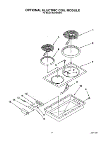 06 - Optional Electric Coil Module parts for Whirlpool Range RS373PXWT0 from AppliancePartsPros.com