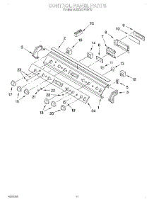 08 - Control Panel parts for Whirlpool Range RS373PXWT2 from AppliancePartsPros.com