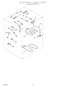 10 - Electrical Oven parts for Whirlpool Range RS373PXWT2 from AppliancePartsPros.com