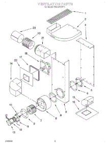 02 - Ventilation, Literature parts for Whirlpool Range RS373PXWT1 from AppliancePartsPros.com