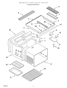 03 - Maintop And Oven parts for Whirlpool Range RS373PXWT1 from AppliancePartsPros.com