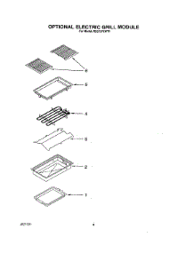 05 - Optional Electric Grill Module parts for Whirlpool Range RS373PXWW0 from AppliancePartsPros.com