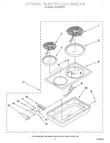 05 - Optional Electric Coil Module parts for Whirlpool Range RS373PXWT1 from AppliancePartsPros.com