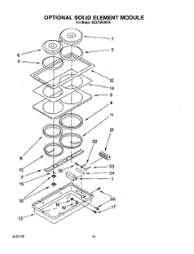 07 - Optional Solid Element Module parts for Whirlpool Range RS373PXWW0 from AppliancePartsPros.com