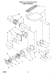 02 - Ventilation, Literature parts for Whirlpool Range RS373PXW3 from AppliancePartsPros.com