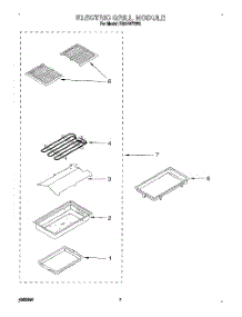 04 - Electric Grill Module parts for Whirlpool Range RS373PXW3 from AppliancePartsPros.com