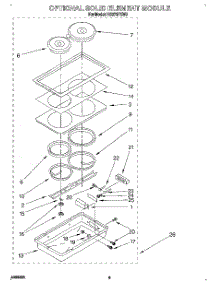 06 - Optional Solid Element Module parts for Whirlpool Range RS373PXW3 from AppliancePartsPros.com