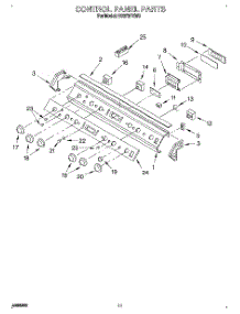 08 - Control Panel parts for Whirlpool Range RS373PXW3 from AppliancePartsPros.com