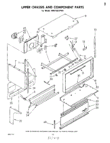 06 - Upper Chassis And Component parts for Whirlpool Range RM978BXPW0 from AppliancePartsPros.com