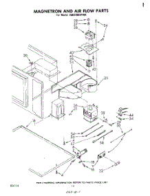 08 - Magnetron And Air Flow parts for Whirlpool Range RM978BXPW0 from AppliancePartsPros.com