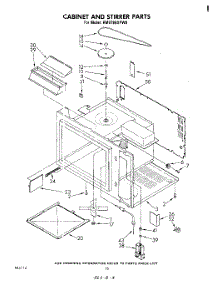 09 - Cabinet And Stirrer parts for Whirlpool Range RM978BXPW0 from AppliancePartsPros.com
