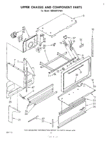 06 - Upper Chassis And Component parts for Whirlpool Range RM988PXPW0 from AppliancePartsPros.com