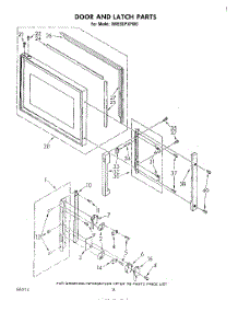 10 - Door And Latch parts for Whirlpool Range RM988PXPW0 from AppliancePartsPros.com