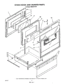 05 - Oven Door And Drawer parts for Whirlpool Range RM996PXVW1 from AppliancePartsPros.com