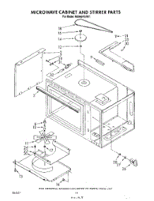 09 - Microwave Cabinet And Stirrer parts for Whirlpool Range RM996PXVW1 from AppliancePartsPros.com