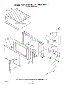 10 - Microwave Door And Latch , Literature parts for Whirlpool Range RM996PXVW1 from AppliancePartsPros.com