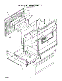 04 - Door And Drawer parts for Whirlpool Range RM988PXVF1 from AppliancePartsPros.com