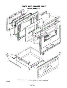 04 - Door And Drawer parts for Whirlpool Range RM988PXLW0 from AppliancePartsPros.com