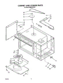 09 - Cabinet And Stirrer parts for Whirlpool Range RM988PXVN1 from AppliancePartsPros.com