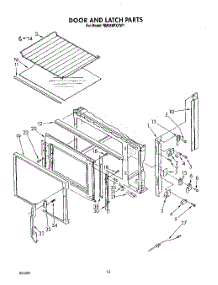 10 - Door And Latch, Lit / Optional parts for Whirlpool Range RM988PXVM1 from AppliancePartsPros.com