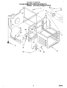 02 - Oven parts for Whirlpool Range RF385PXYQ4 from AppliancePartsPros.com