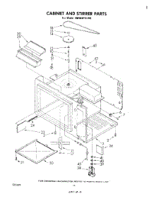 09 - Cabinet And Stirrer parts for Whirlpool Range RM988PXLW0 from AppliancePartsPros.com