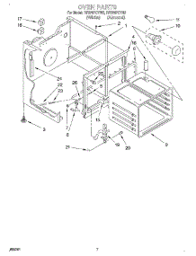05 - Oven parts for Whirlpool Range RF375PCYW2 from AppliancePartsPros.com