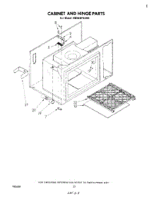 12 - Cabinet And Hinge parts for Whirlpool Range RM988PXLW0 from AppliancePartsPros.com