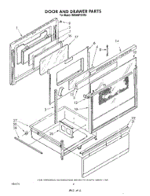 04 - Door And Drawer parts for Whirlpool Range RM988PXVW0 from AppliancePartsPros.com