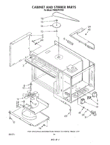 08 - Cabinet And Stirrer parts for Whirlpool Range RM988PXVW0 from AppliancePartsPros.com