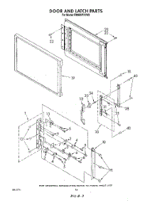 09 - Door And Latch parts for Whirlpool Range RM988PXVW0 from AppliancePartsPros.com