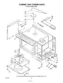 08 - Cabinet And Stirrer parts for Whirlpool Range RM988PXSW0 from AppliancePartsPros.com