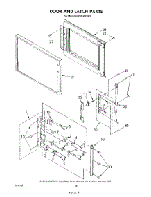 09 - Door And Latch parts for Whirlpool Range RM988PXSW0 from AppliancePartsPros.com