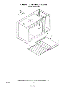 10 - Cabinet And Hinge parts for Whirlpool Range RM988PXSW0 from AppliancePartsPros.com