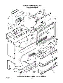06 - Upper Chassis parts for Whirlpool Range RM988PXVW6 from AppliancePartsPros.com