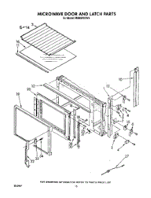 10 - Microwave Door And Latch, Optional parts for Whirlpool Range RM988PXVW6 from AppliancePartsPros.com