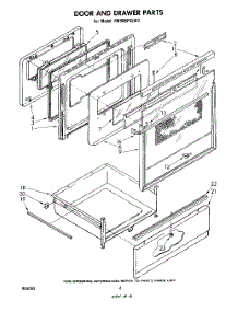 04 - Door And Drawer parts for Whirlpool Range RM988PXLW2 from AppliancePartsPros.com