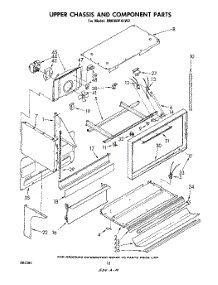 06 - Upper Chassis And Component parts for Whirlpool Range RM988PXLW2 from AppliancePartsPros.com